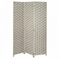 Ekran 3 białe panele nylonowe