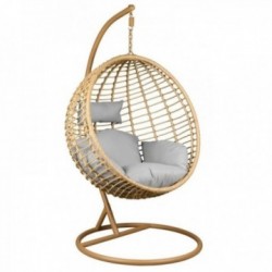 Huśtawka z ogrodem i stalowym