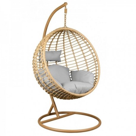 Huśtawka z ogrodem i stalowym