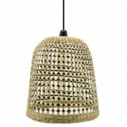 Aborneated Natural Jump Lampenkap Ø 33 H37 CM Boheemse decoratieve suspensie voor warm interieur