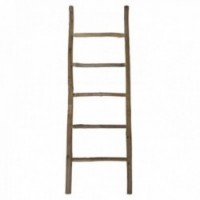 Rustic wooden towel ladder