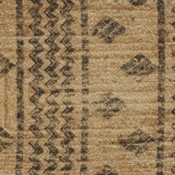 Natural and dyed jute rug 150x210cm