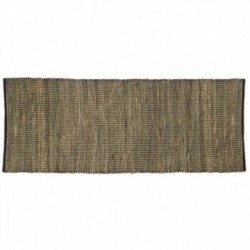 Teppich aus Jute und schwarzer Baumwolle 80x200cm