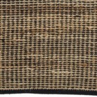 Musta jutti ja puuvillaa 80x200cm