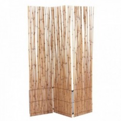 3-teiliger Sichtschutz aus natürlichem Bambus