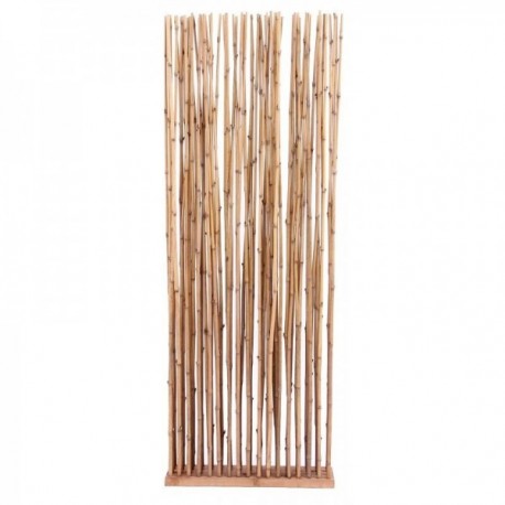 Paravento in bambù naturale su base 68 aste