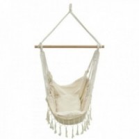 Fotel z hamaku ECRU z poduszkami