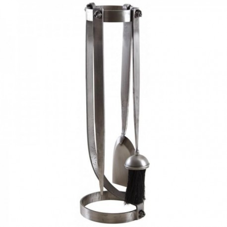 Stainless steel fireplace valet 3 accessories