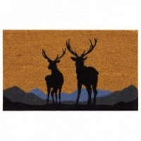 Doormat Deers and Mountains in coco