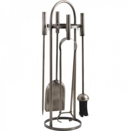 Wrought iron fireplace valet 4 accessories