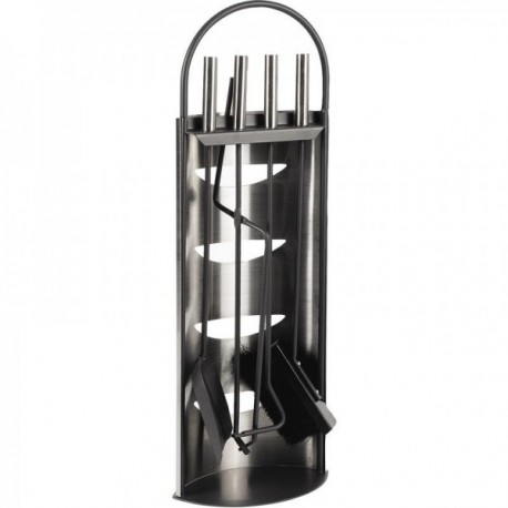 Metalowy serwant kominek 4 akcesoria