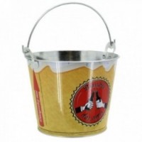 Ocynkowane metalowe wiadro piwa Brasserie