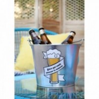 Galvanoitu metalli-olut ämpäri "olut, joka virtaavat vaahtoa"