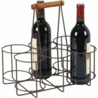 Uchwyt do butelki metalowej (6 butelek)