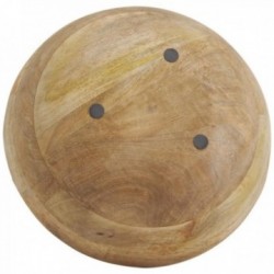 Saladeira em madeira de mangueira e resina Azeitonas Ø30 cm