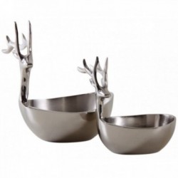 Aluminum deer baskets set of 2