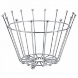 Pyöreä hedelmäkori kromattu...