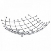 Kromattu metalli hedelmäkori