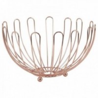 Kupari metalli pyöreä hedelmäkori