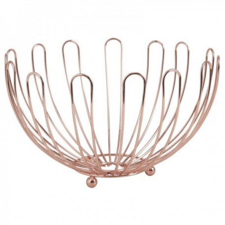 Miedziany metalowy kosz owocowy