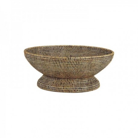 Okrągły kosz z starożytnym rattanem 45 cm