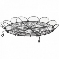Round metal cake tray with...