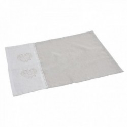 Placemat in white and beige...