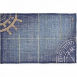 Set of 6 placemats in blue...