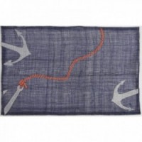 Zestaw 6 zestawów tabeli niebieskich tkanin