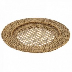 Round plate under ancient...