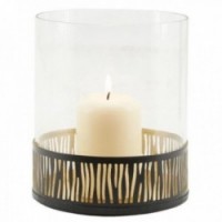 Okrągły fotofor wykonany z metalu i szkła