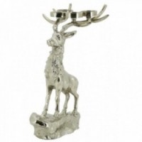 Aluminum deer candle holders (4 candles)
