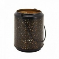 Okrągły fotofor w Matowym Black Metal