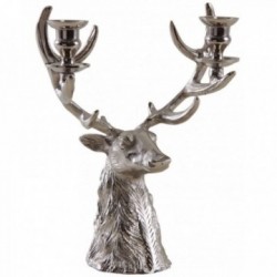 Aluminum deer head candle...