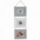 Wall-mounted photo frame for 3 photos 9 x 13 cm
