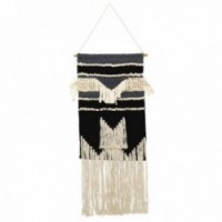 Cotton wall hanging decoration with fringes