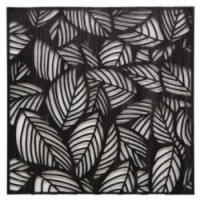 Wall decoration Black metal frame jungle