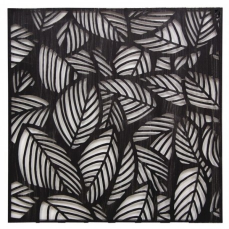 Wall decoration Black metal frame jungle