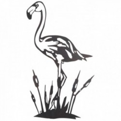 Metall-Flamingo-Wanddekoration
