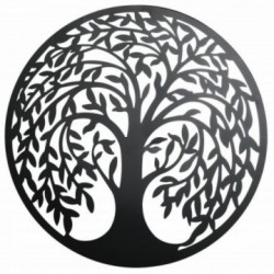 Lebensbaum runder Wandschmuck aus Metall Ø 99 cm