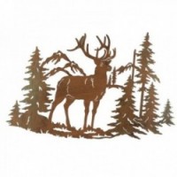 Cerf Metal Seal Decoration