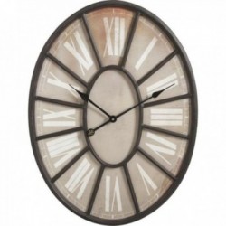 Large oval metal clock