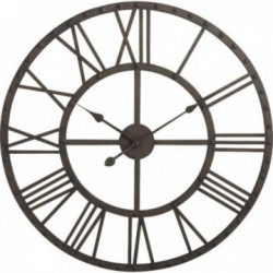 Large round metal clock Ø 70 cm | Industrial & Silent Giant Wall Clock for Living Room