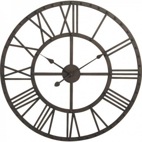 Stor rund metal ur Ø 70 cm | Industriel & Silent Giant Wall Clock til stue