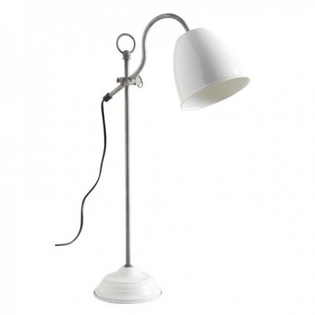 White lacquered metal desk lamp