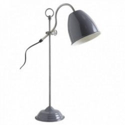 Lampe de bureau articulée en métal laqué gris design moderne réglable
