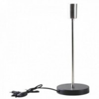 Srebrna metalowa stopa bez lamp