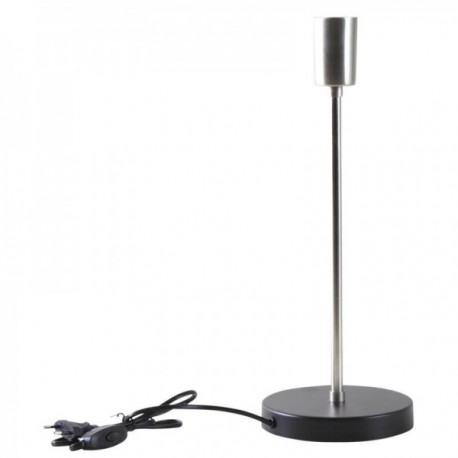 Srebrna metalowa stopa bez lamp