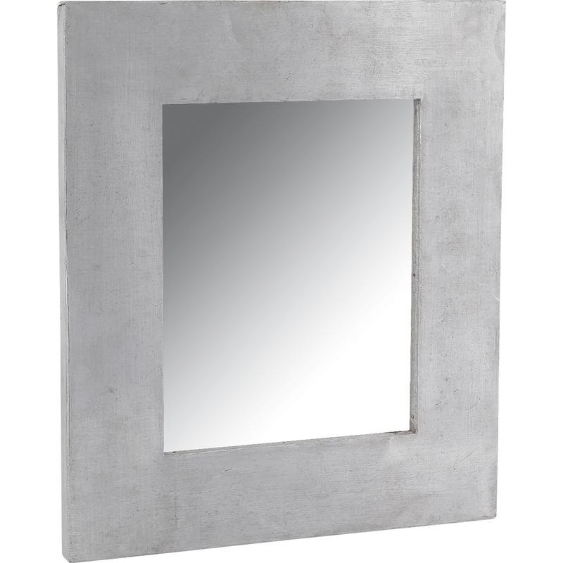 Miroir Mural Carré en Zinc Cadre Métal Style Industriel Décoration Vintage