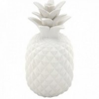 White Resin Deco Ananas Modern Design, Chic Dekorativt objekt for å passe for interiør